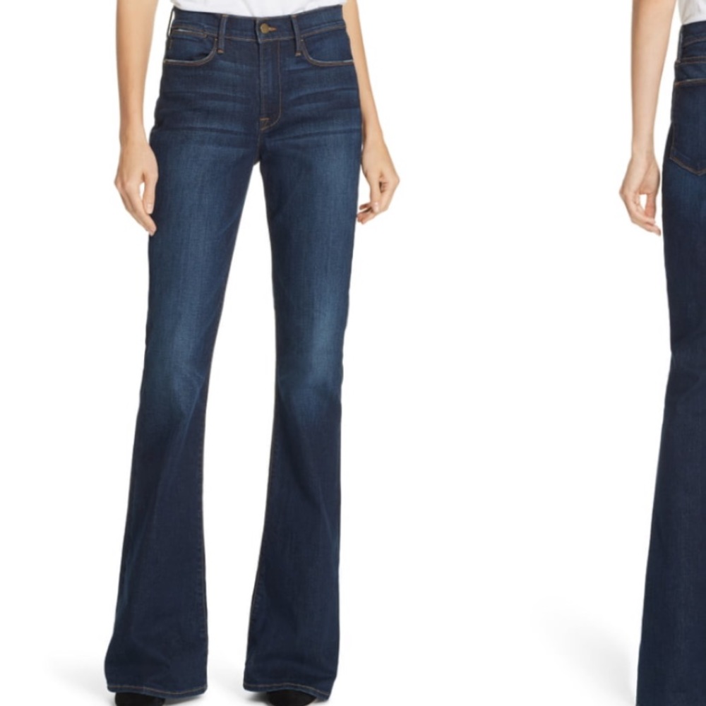 Frame high waist flare jeans